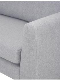 Sofa Luna (3-Sitzer) mit Metall-Füßen, Bezug: 100% Polyester Der hochwe, Gestell: Massives Buchenholz, Füße: Metall, galvanisiert, Webstoff Hellgrau, B 230 x T 95 cm