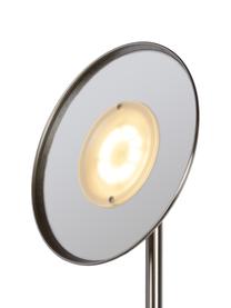 Großer Dimmbarer LED-Deckenfluter Zenith mit Leselampe, Lampenschirm: Metall, Lampenfuß: Metall, Chromfarben, B 53 x H 180 cm