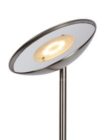 Großer Dimmbarer LED-Deckenfluter Zenith mit Leselampe, Lampenschirm: Metall, Lampenfuß: Metall, Chromfarben, B 53 x H 180 cm