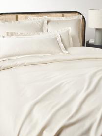 Baumwollsatin-Bettdeckenbezug Premium, Webart: Satin Fadendichte 400 TC,, Hellbeige, B 200 x L 200 cm