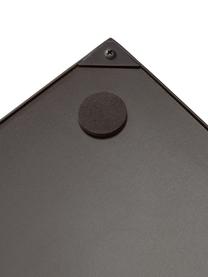 Grote passpiegel Francis met zwarte metalen lijst, Lijst: gepoedercoat metaal, Zwart, B 65 cm x H 170 cm