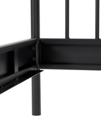 Metallbett Sanna, Metall, pulverbeschichtet, Schwarz, B 140 x L 200 cm
