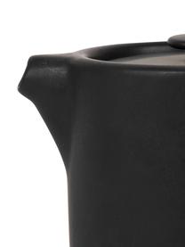 Kleine Teekanne Nordika mit Akazienholzsockel, 700 ml, Untersetzer: Bambus, Schwarz, Akazienholz, 700 ml