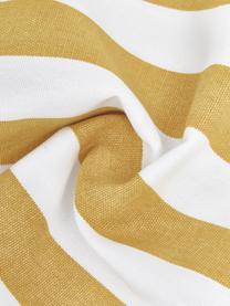 Gestreepte kussenhoes Timon in geel/wit, 100% katoen, Geel, wit, B 50 x L 50 cm