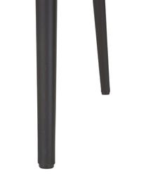 Chaises à accoudoirs design Masters, 2 pièces, Polypropylène, certifié Greenguard, Noir, larg. 57 x prof. 47 cm