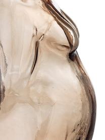 Váza z tónovaného skla Evie, Sklo, Hnědá, transparentní, Š 15 cm, V 19 cm