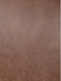 Leder-Sofa Brett (3-Sitzer) in Braun im Industrial Design, Bezug: Rindsleder, glatt, Gestell: Aluminium, lackiert, Leder Brauntöne, B 215 x T 90 cm