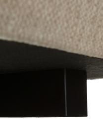 Poggiapiedi da divano in tessuto beige scuro Tribeca, Rivestimento: 100% poliestere Il rivest, Struttura: legno massiccio di faggio, Piedini: legno massiccio di faggio, Tessuto beige scuro, Larg. 80 x Alt. 40 cm