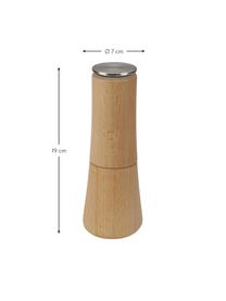 Młynek do soli z drewna bukowego Milltop, Korpus: drewno bukowe, Lite drewno bukowe, Ø 7 x W 19 cm