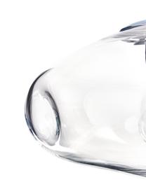 Pendelleuchte Amora aus transparentem Glas, Lampenschirm: Glas, Baldachin: Metall, gebürstet, Transparent, Chrom, Ø 35 x H 20 cm