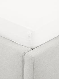 Lit matelassé Cloud, Tissu gris clair, larg. 140 x long. 200 cm
