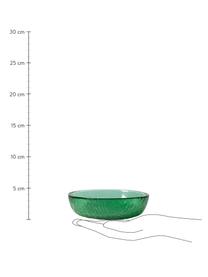 Skleněné misky na dip The Emeralds, 2 ks, Sklo, Zelená, Ø 13