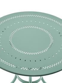 Balkonset Century mit Armlehnen aus Metall, 3-tlg., Metall, pulverbeschichtet und lackiert, Salbeigrün, Set mit verschiedenen Größen