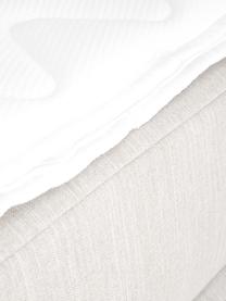 Boxspringbett Enya ohne Kopfteil, Matratze: 5-Zonen-Taschenfederkern, Füße: Kunststoff, Webstoff Greige, 140 x 200 cm, Härtegrad H2