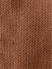 Modulaire bank Lennon (3-zits), Bekleding: 100% polyester De slijtva, Frame: massief grenenhout, FSC-g, Poten: kunststof, Geweven stof nougatkleurig, B 238 x D 119 cm