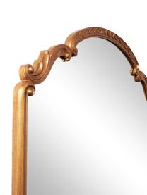 Espejo de pared de madera Francesca, estilo barroco, Reverso: tablero de fibra de densi, Dorado, An 56 x Al 76 cm