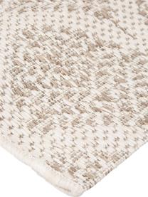 Gemusterter In- & Outdoor-Teppich Stan in Beige/Weiß, 100% Polypropylen, Hellbraun, Hellbeige, B 80 x L 150 cm (Größe XS)