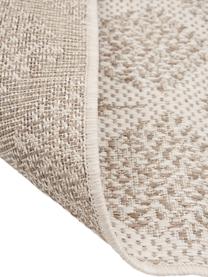 In- & outdoor vloerkleed met patroon Stan in beige/wit, 100% polypropyleen, Lichtbruin, lichtbeige, B 80 x L 150 cm (maat XS)