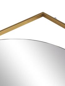 Specchio quadrato pendente con cornice in metallo ottonato Masha, Cornice: metallo rivestito, Superficie dello specchio: lastra di vetro, Ottonato, Larg. 65 x Alt. 160 cm