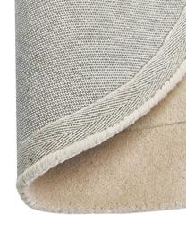 Handgetuft wollen vloerkleed Kadey in organisch vorm, Bovenzijde: 100% wol, Onderzijde: 100% katoen Bij wollen vl, Beige, B 120 x L 180 cm (maat S)