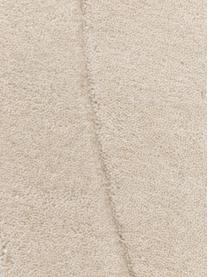 Alfombra artesanal de lana con forma orgánica Kadey, Parte superior: 100% lana con certificado, Reverso: 100% algodón Las alfombra, Beige, An 150 x L 230 cm (Tamaño M)