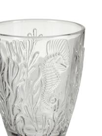 Verre à eau embossages corail Pantelleria, 6 élém., Verre, Tons bleus, Ø 9 x haut. 10 cm