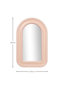 Espejo de pared Selim, Parte trasera: tablero de fibras de dens, Espejo: cristal, Rosa, An 50 x Al 80 cm