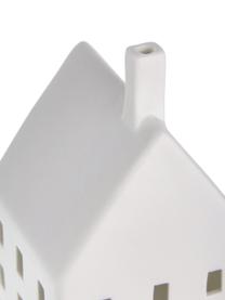 Świecznik domek z porcelany Living, Porcelana, Biały, S 7 x W 10 cm