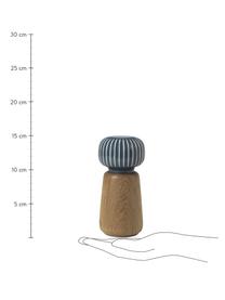 Gewürzmühle Hammerhøi, Korpus: Eichenholz, geölt, Blaugrau, Eichenholz, Ø 7 x H 15 cm