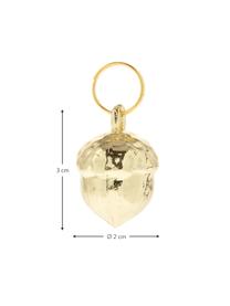 Komplet zawieszek prezentowych Charm Autumn, 6 elem., Metal, Odcienie złotego, Ø 2  x W 3 cm