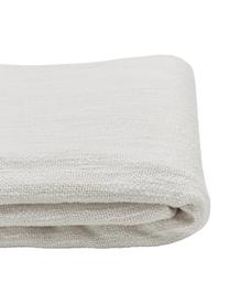 Bavlněný pléd s třásněmi Toly, 100 % bavlna, Krémově bílá, Š 130 cm, D 170 cm