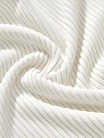 Housses de coussin 45x45 velours blanc crème Carter, 2 pièces, 88 % polyester, 12 % nylon, Blanc, larg. 45 x long. 45 cm