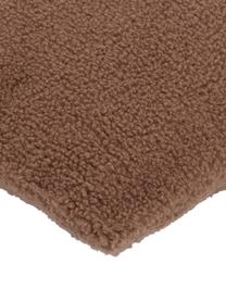 Teddy-Kissenhülle Mille, 100% Polyester (Teddyfell), Braun, B 60 x L 60 cm