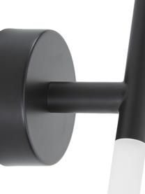 Große LED-Wandleuchte Gratia in Schwarz, Schwarz, Weiß, B 10 x H 45 cm