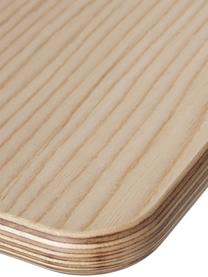 Wand-Schreibtisch Penny aus Holz in Schwarz, Tischplatte: Sperrholz, Eschenholzfurn, Rahmen: Metall, pulverbeschichtet, Sperrholz, B 100 x T 50 cm