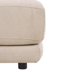Sofa-Hocker Jasmin in Beige, Bezug: 85% Polyester, 15% Nylon , Gestell: Massives Fichtenholz FSC-, Füße: Kunststoff, Webstoff Beige, 105 x 75 cm