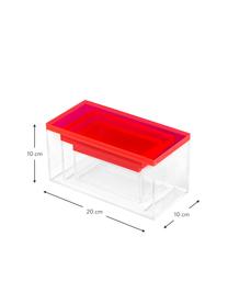 Aufbewahrungsboxen-Set Yuki, 3-tlg., Acrylglas, Rosa, Transparent, Set mit verschiedenen Größen