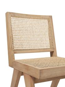 Drevená stolička s viedenským výpletom Sissi, Ratan, svetlé dubové drevo, Š 46 x H 56 cm