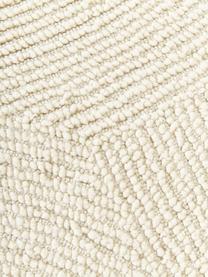 Runder handgetufteter Kurzflor-Teppich Eleni aus recycelten Materialien, Flor: 100 % Polyester, Beige, Ø 120 cm (Größe S)