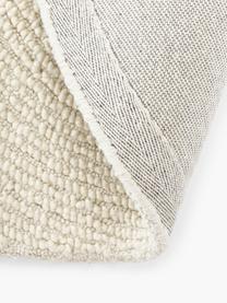 Runder handgetufteter Kurzflor-Teppich Eleni aus recycelten Materialien, Flor: 100 % Polyester, Beige, Ø 120 cm (Größe S)
