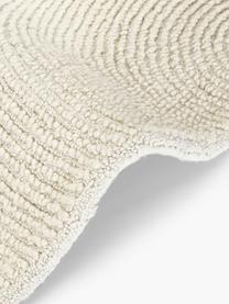 Runder handgetufteter Kurzflor-Teppich Eleni aus recycelten Materialien, Flor: 100 % Polyester, Beige, Ø 120 cm (Größe S)