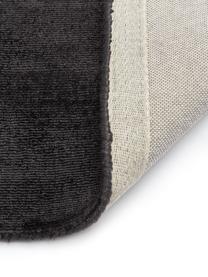 Ręcznie tkany chodnik z wiskozy Jane, Antracytowy, S 80 x D 200 cm