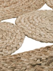 Okrągły ręcznie wykonany dywan z juty w stylu boho Tapu, 100% juta, Beżowy, ∅ 150 cm (Rozmiar M)