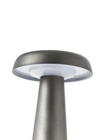Zewnętrzna lampa stołowa LED z funkcją przyciemniania Arcello, Metal anodowany, Szary, Ø 14 x W 25 cm