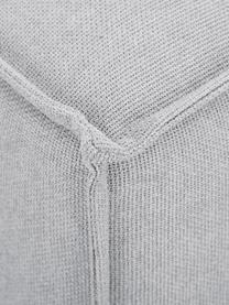 Pouf canapé Lennon, Tissu gris clair, larg. 88 x haut. 43 cm