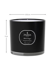 Bougie parfumée à trois mèches Black Magic (orange et citronnelle), Orange & citronnelle, Ø 12 x haut. 11 cm