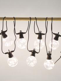 Outdoor LED lichtslinger Crackle Chain, 750 cm, 10 lampions, Lampions: kunststof, Fitting: kunststof, Transparant, L 750 cm
