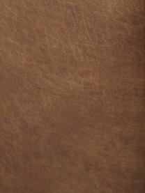 Modulaire hoekbank Lennon in bruin van gerecycled leer, Bekleding: gerecycled leer (70% leer, Frame: massief grenenhout, FSC-g, Poten: kunststof De poten bevind, Leer bruin, B 238 x D 180 cm, hoekdeel rechts