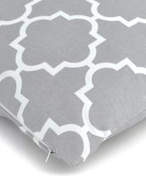 Federa arredo con motivo grafico Lana, 100% cotone, Grigio, Larg. 45 x Lung. 45 cm