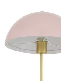 Stolová lampa Matilda, Svetloružová, mosadzné odtiene, Ø 29 x V 45 cm